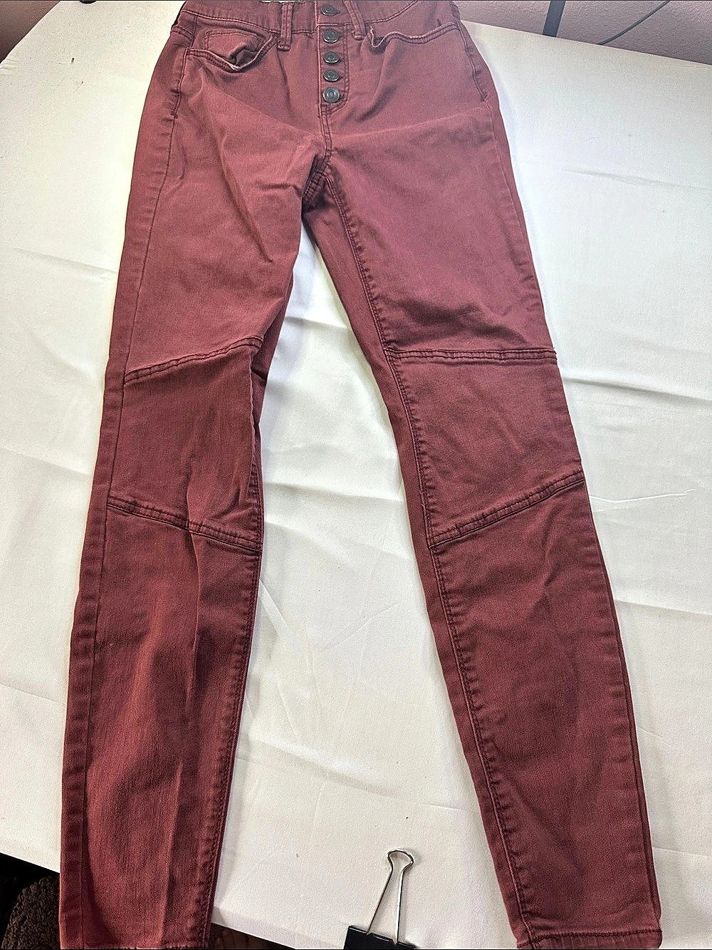 Mudd High-Rise Jegging Skinny Jeans Red Size 1